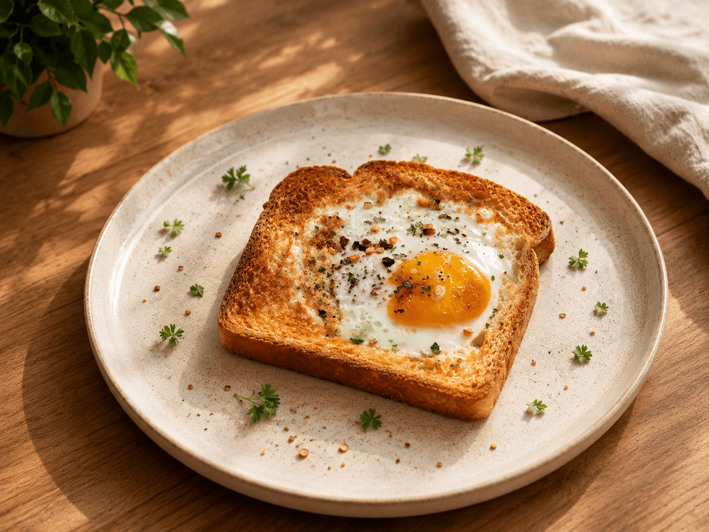 Cheesy egg toast hero image
