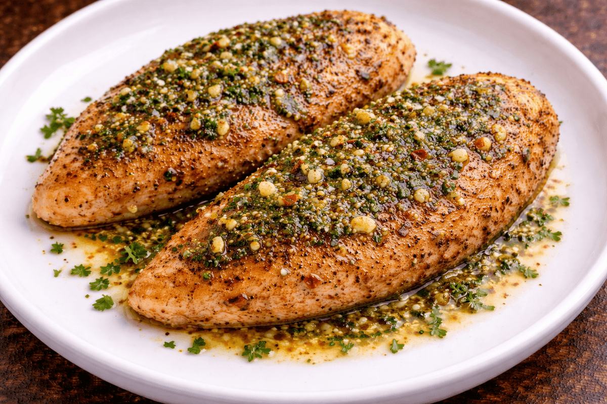 Lemon butter glazed chicken  hero image