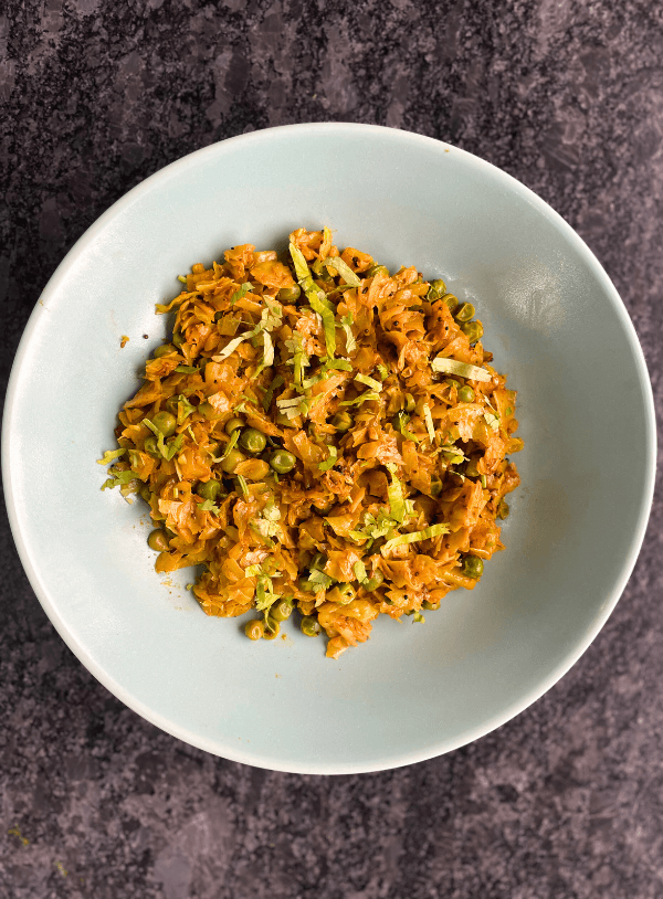 Cabbage and Peas Subzi hero image