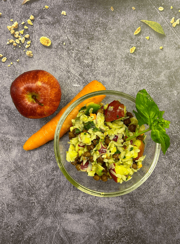 Black Chickpea Poha Salad  hero image
