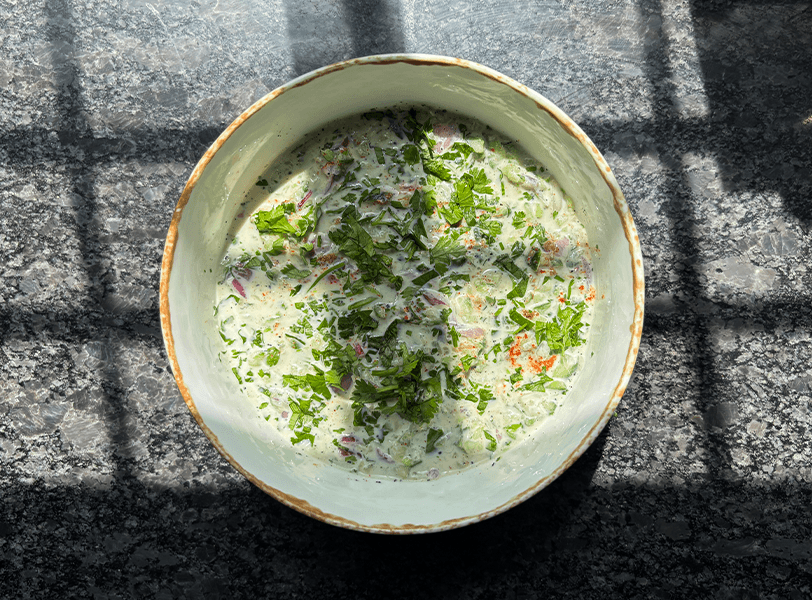 Cucumber Onion Raita hero image