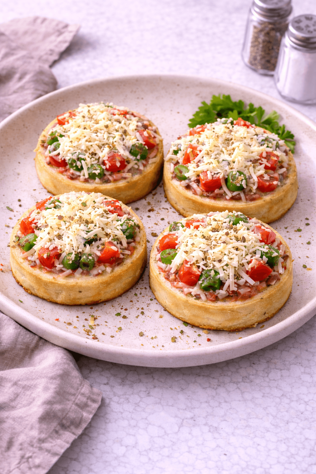 Paneer pizza disc  hero image