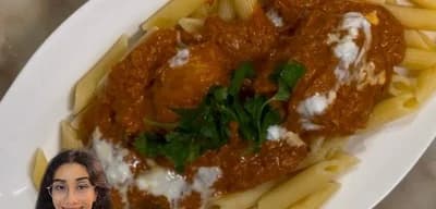 Butter Chicken Pasta by Shreya recipe