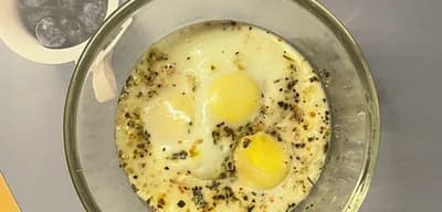Steamed Eggs in Steamer Basket recipe