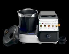 Happy family cooking together