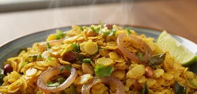 Onion Poha recipe