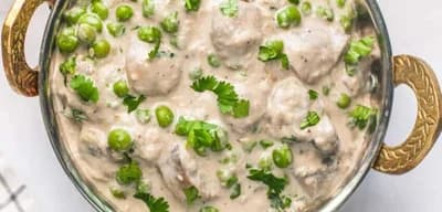 Matar Malai Mushroom recipe