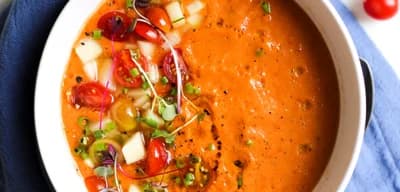 Happie Herbivore's Gazpacho recipe