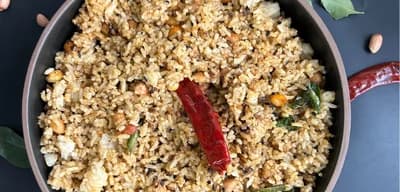 Puliogare with Cooked Rice recipe