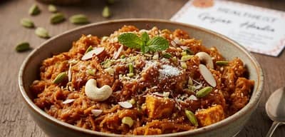 HEALTHIEST Gajar Halwa with zero sugar and triple the protein recipe