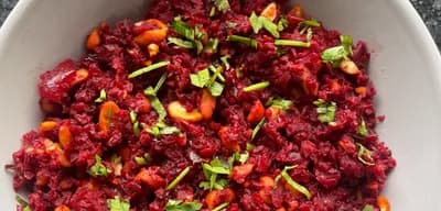Beetroot and Peanut Subzi recipe