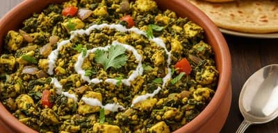 Palak Paneer Bhurji recipe