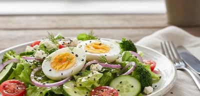 Boiled Egg and Veggie Salad recipe