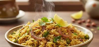 Onion Poha recipe