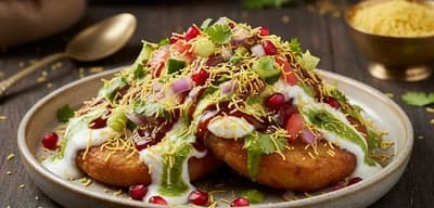 Kurkuri Aloo Tikki Chaat recipe