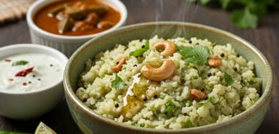 Coriander Pongal recipe