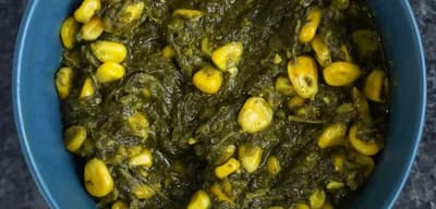 Corn Palak Subzi recipe