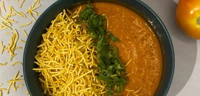 Jain Sev Tamatar Sabzi recipe