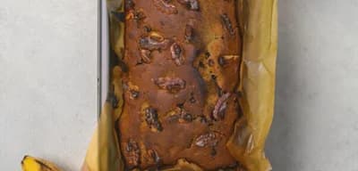 Chocolate Banana Walnut Cake recipe