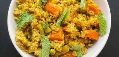 Vegetable Donne Biryani recipe