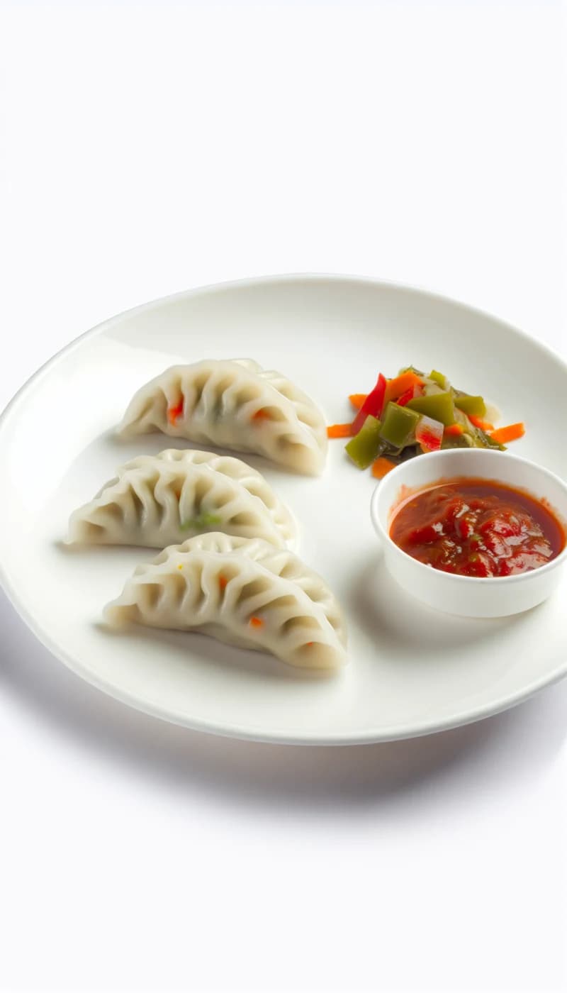 Steamed Vegetable Momos recipe