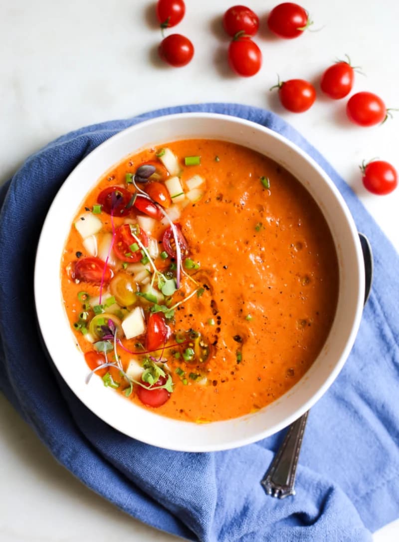 Happie Herbivore's Gazpacho recipe
