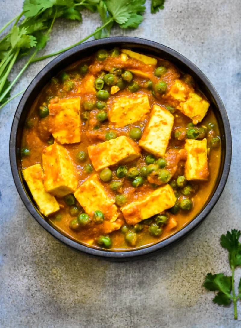 Matar Paneer  recipe