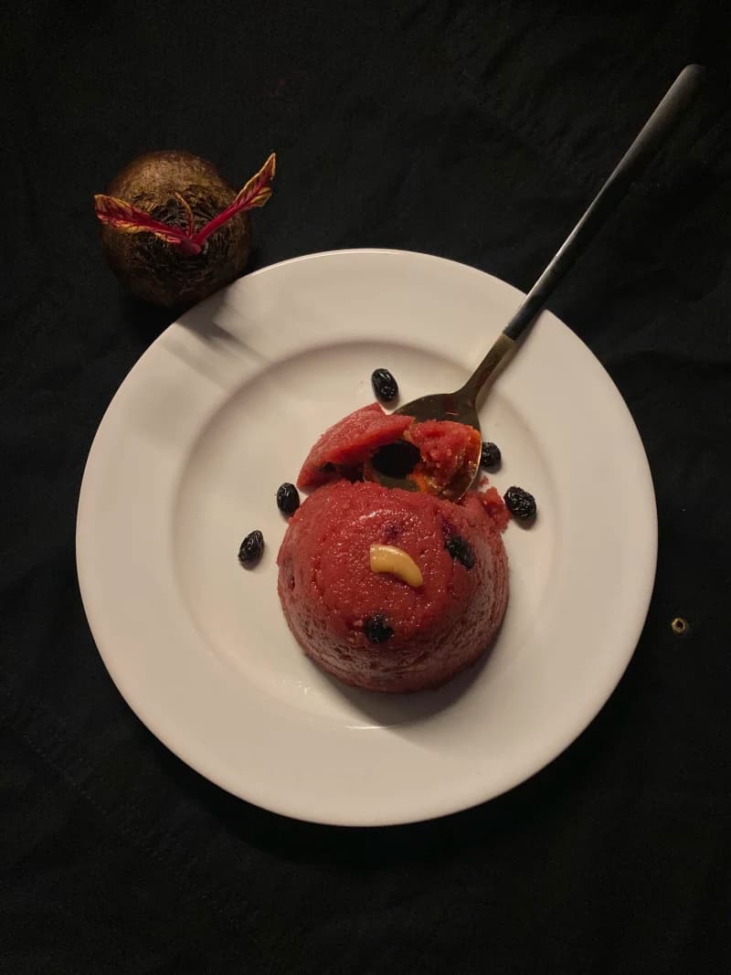 Suji Beet Halwa recipe