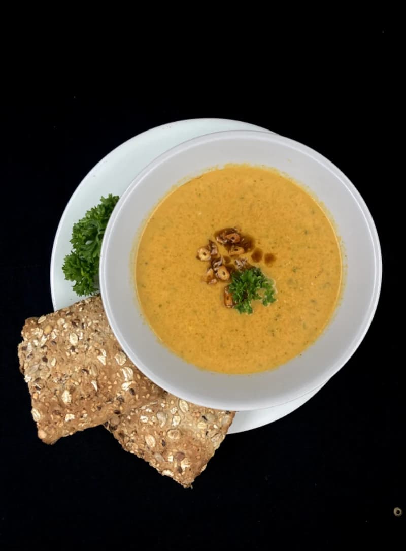 Carrot Soup with Tadka recipe