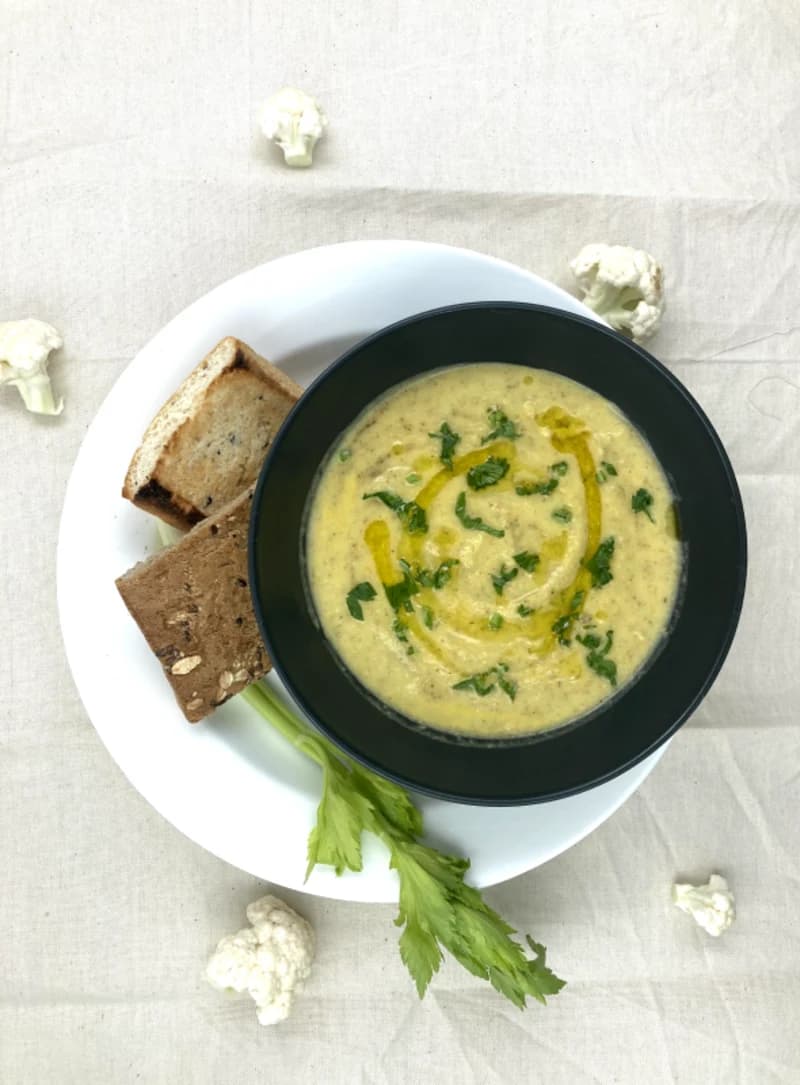 Cauliflower and Cheddar Cheese Soup recipe