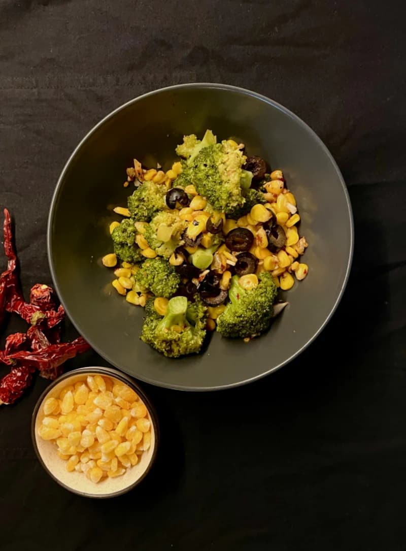 Sautéed Broccoli Corn  recipe