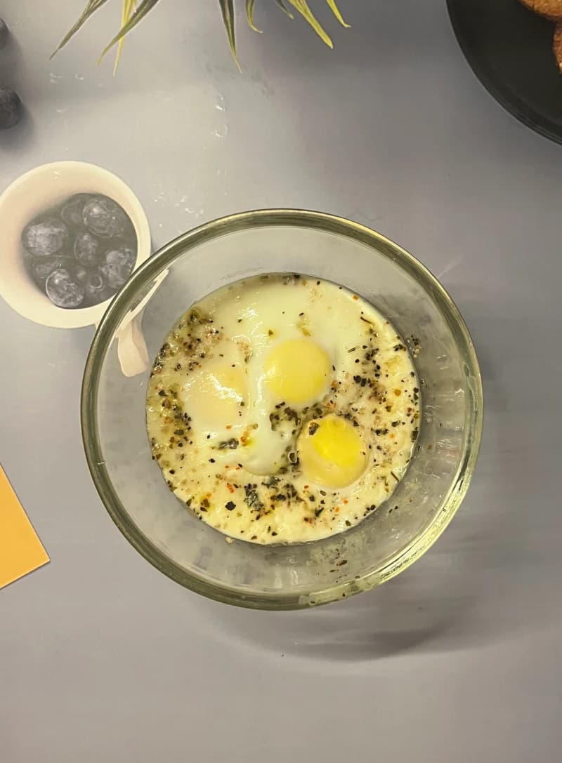 Steamed Eggs in Steamer Basket recipe