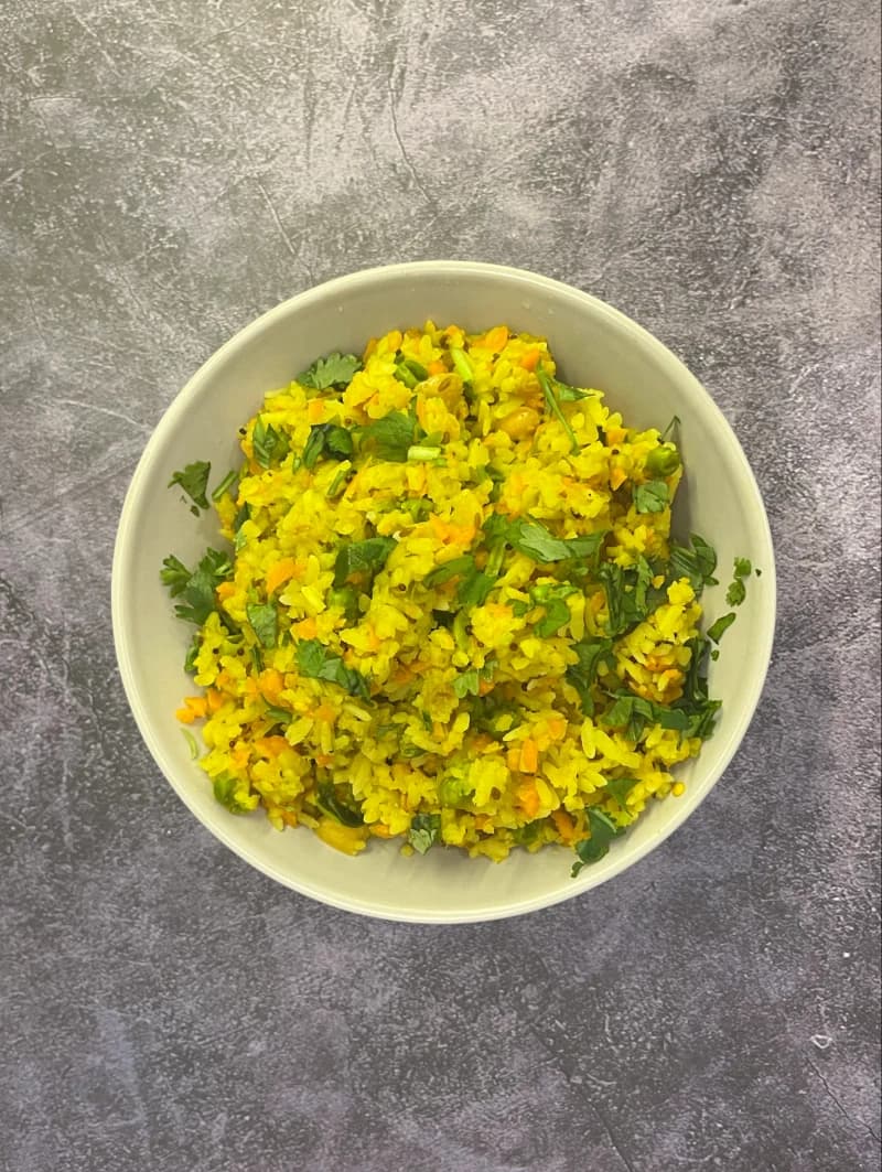 Vegetable Poha recipe