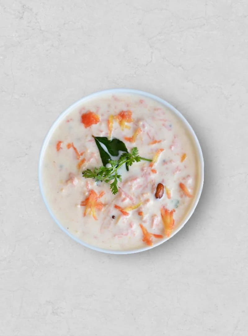 Carrot Raita  recipe