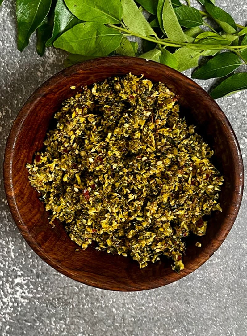 Curry Leaves Podi recipe