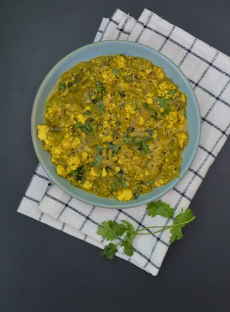 Ridge Gourd Paneer Sabzi recipe