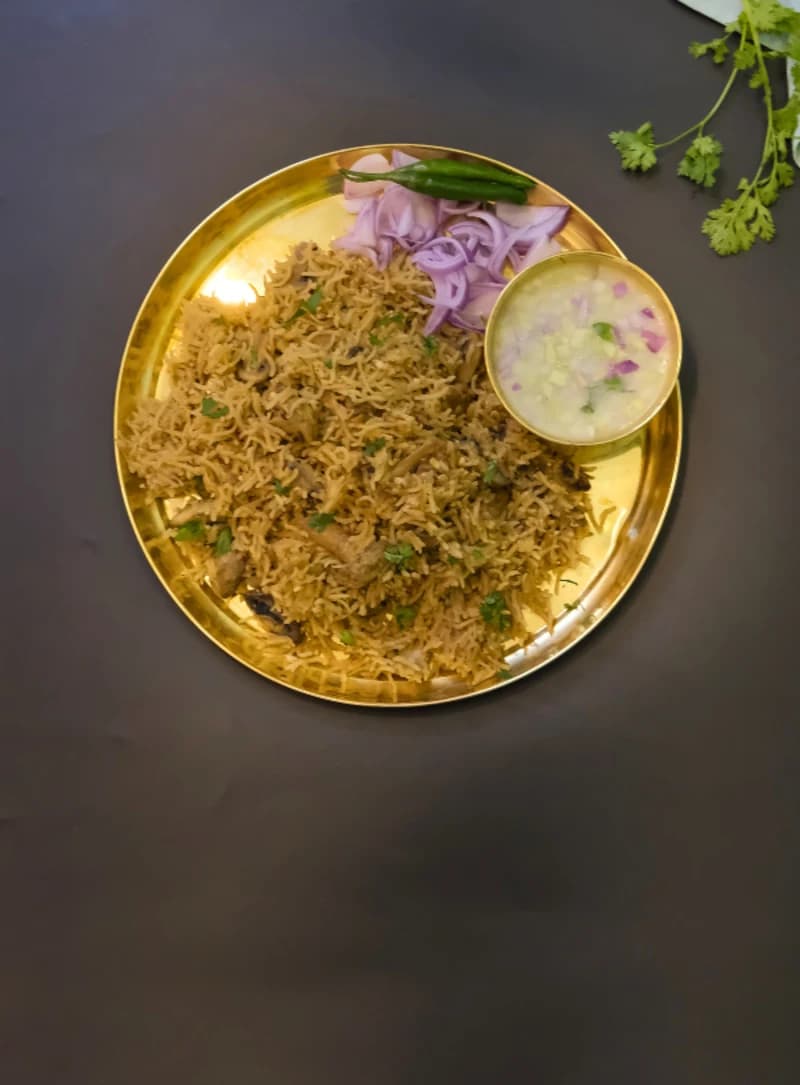 Mushroom Pulao recipe