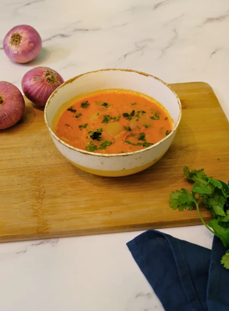 Dahi Pyaaz Subzi recipe