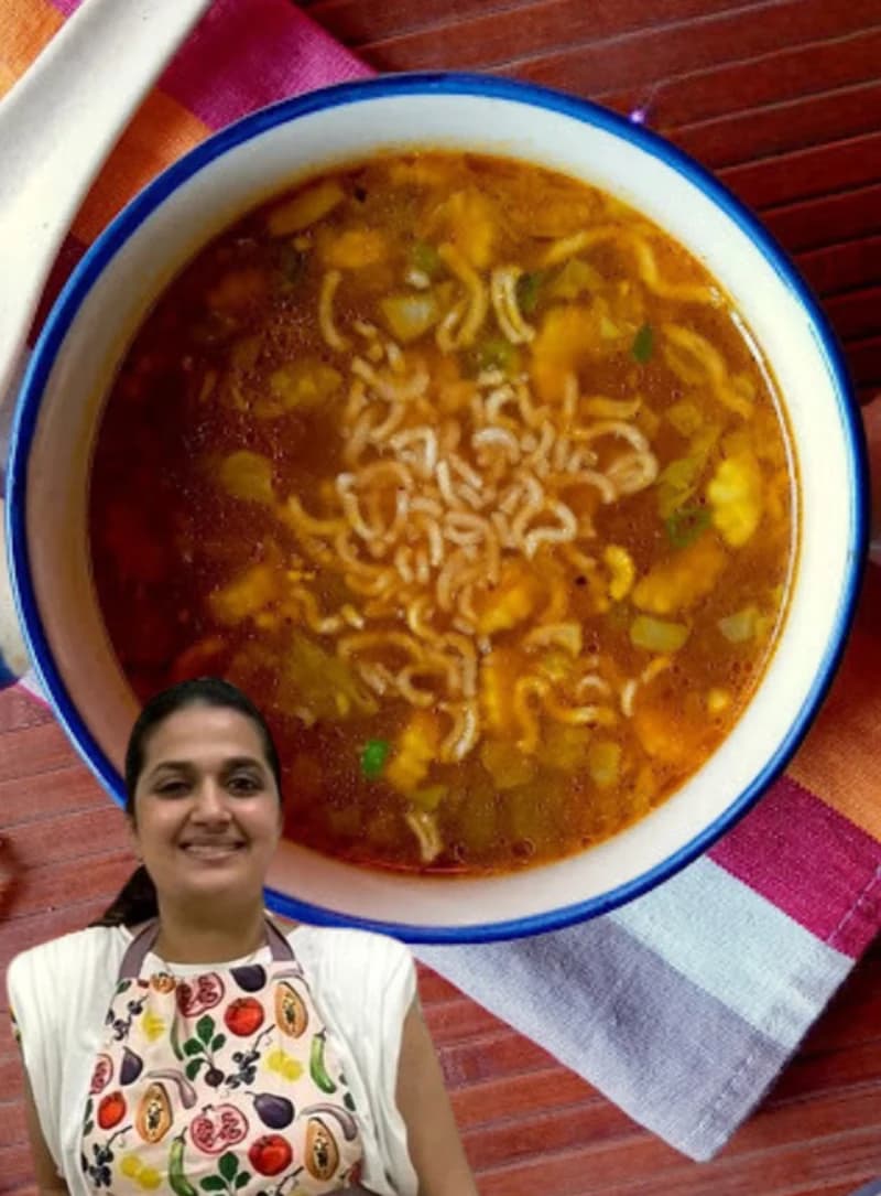 Vegetable Soup with Tofu by bowledoverbykari recipe