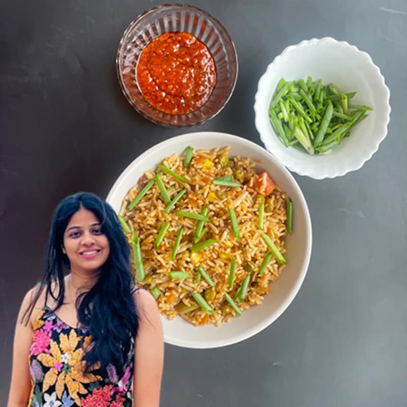 Vegetable Fried  Rice By Puja recipe