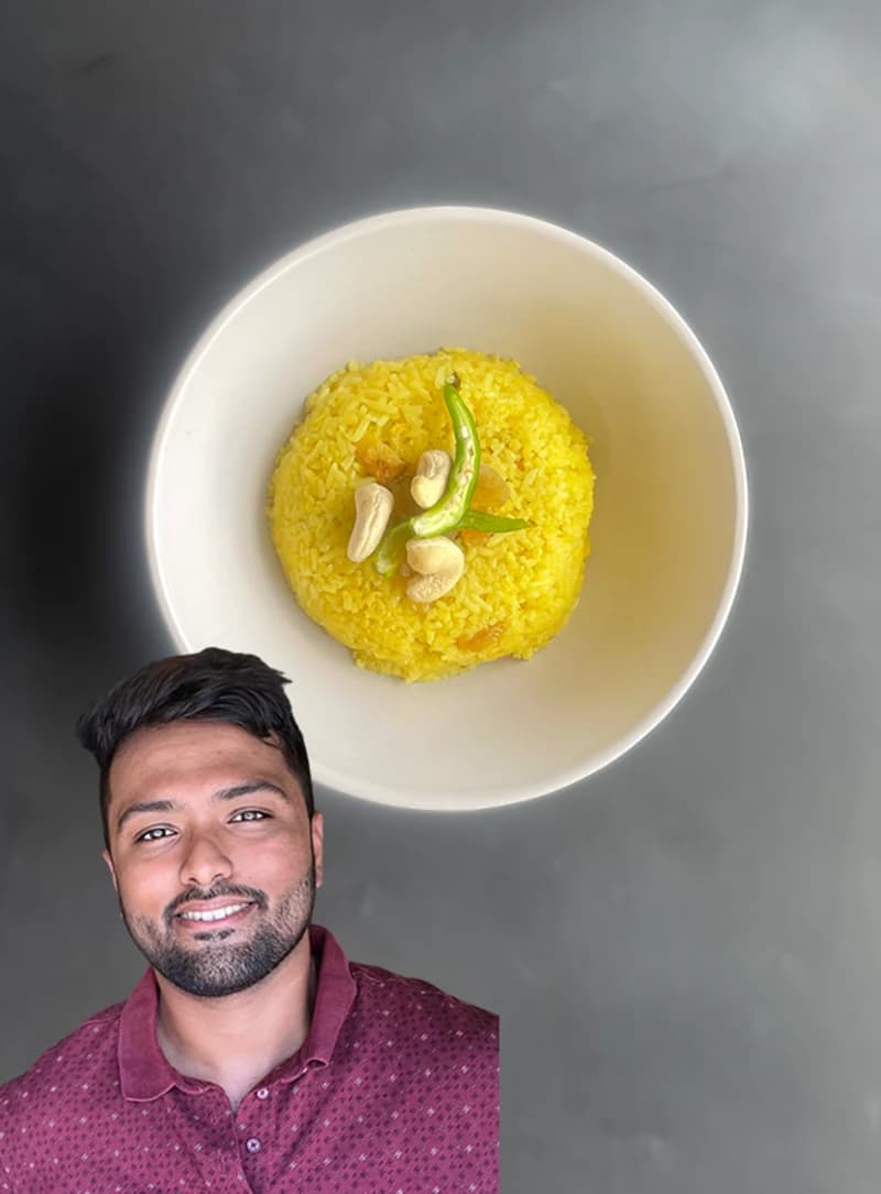 Basonti Pulao by the Bong Gastronomist recipe