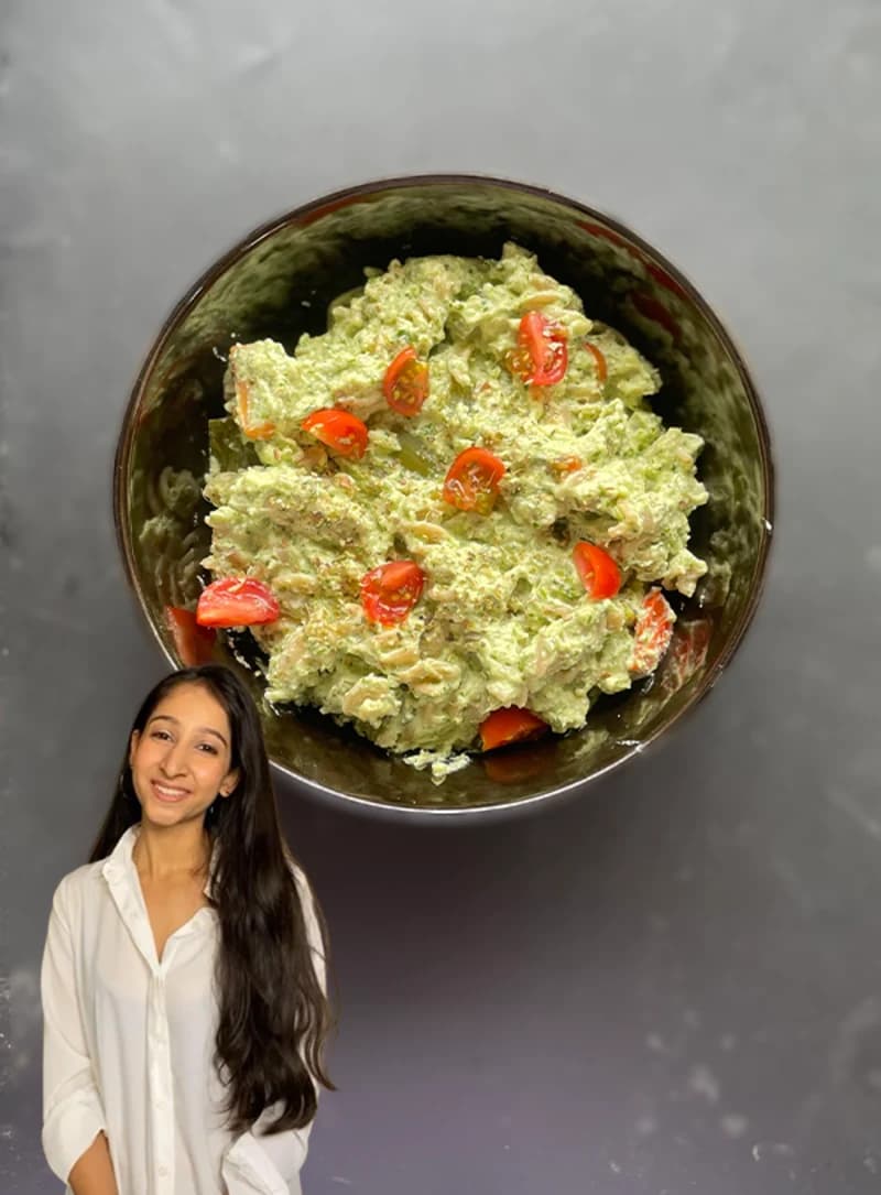 Creamy Green Sauce Pasta By Vaishali recipe