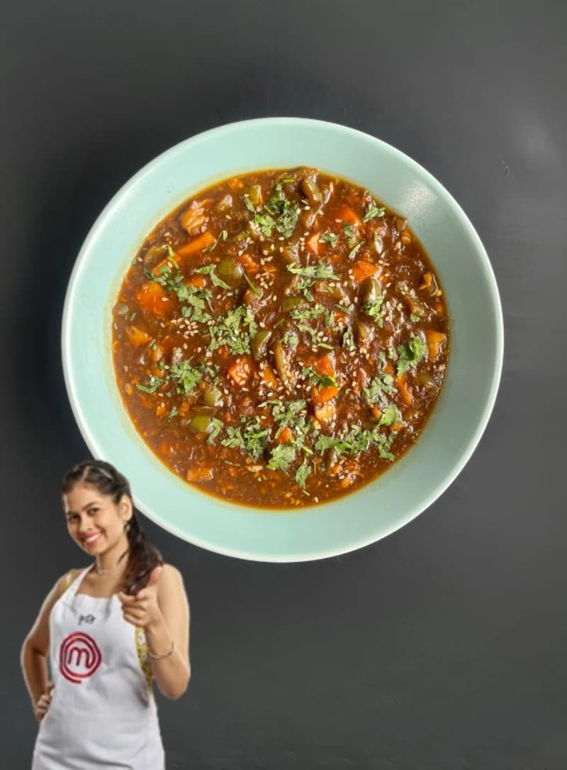 Sweet and Sour Vegetables By Masterchef Kriti recipe