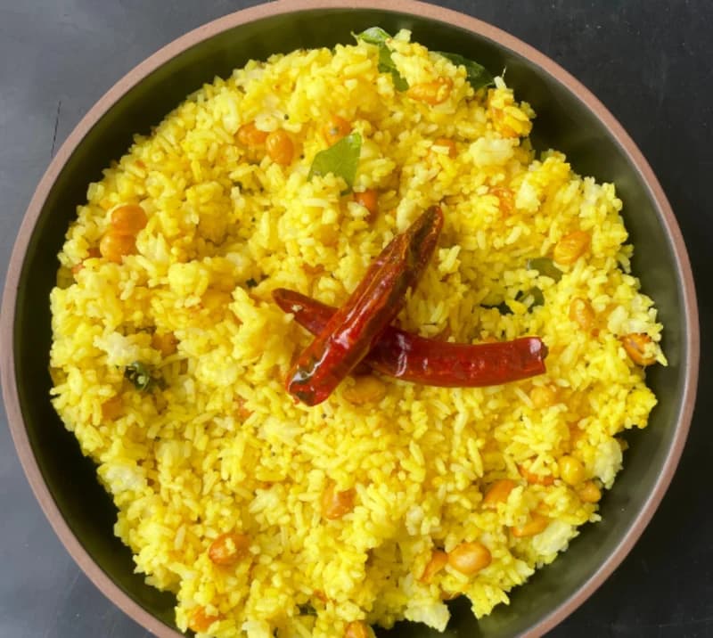 Lemon Rice with Cooked Rice recipe