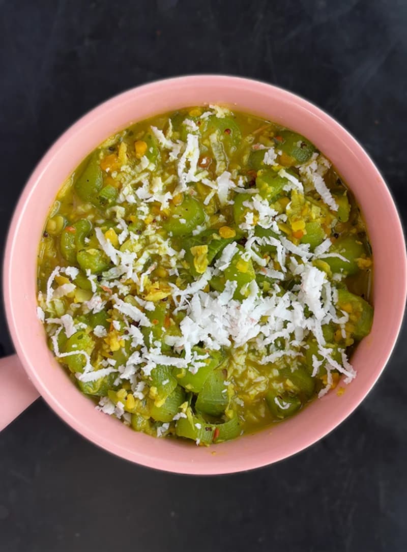 Ridgegourd Palya recipe